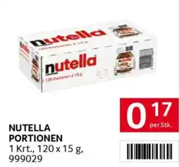Transgourmet Nutella portionen Angebot