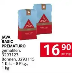 Transgourmet Java basic prematuro Angebot