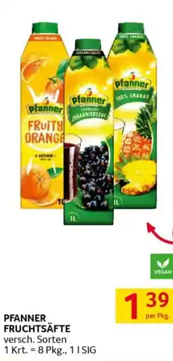 Transgourmet PFANNER FRUCHTSÄFTE Angebot