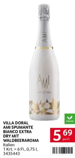 Transgourmet Villa doral ami spumante bianco extra dry mit waldbeeraroma Angebot