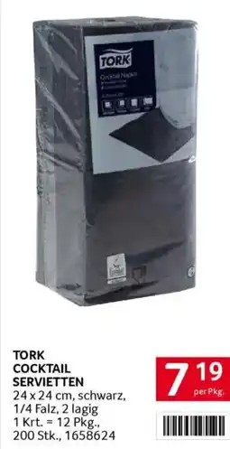 Transgourmet Tork cocktail servietten Angebot