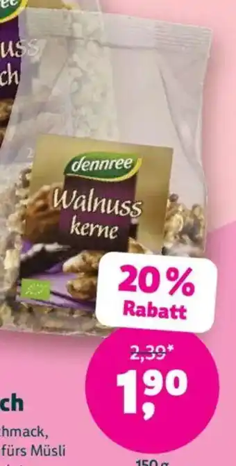 Denn's Biomarkt Bio-Walnuss- kerne oder -bruch Angebot