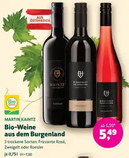 Denn's Biomarkt Bio-Weine aus dem Burgenland Angebot