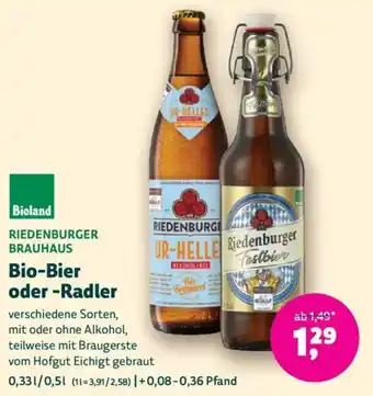 Denn's Biomarkt Bio-Bier oder -Radler Angebot