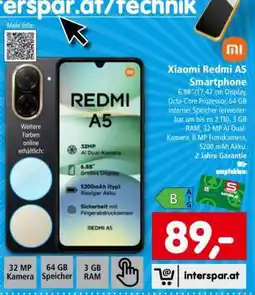 Interspar Xiaomi Redmi A5 Smartphone Angebot