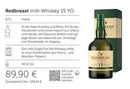 Interspar Redbreast Irish Whiskey 15 YO Angebot