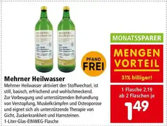 Interspar Mehrner Heilwasser Angebot