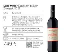 Interspar Lenz Moser Selection Blauer Zweigelt 2021 Angebot