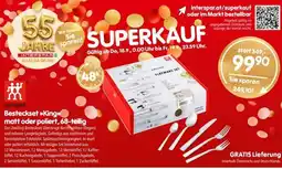 Interspar Besteckset King matt oder poliert, 68-teilig Angebot