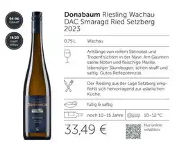 Interspar Donabaum Riesling Wachau DAC Smaragd Ried Setzberg 2023 Angebot