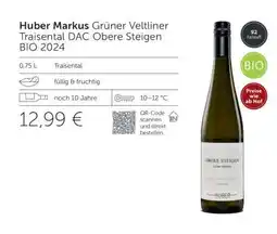 Interspar Huber Markus Grüner Veltliner Traisental DAC Obere Steigen BIO 2024 Angebot