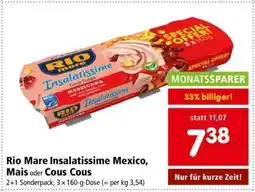Interspar Rio Mare Insalatissime Mexico, Mais oder Cous Cous Angebot