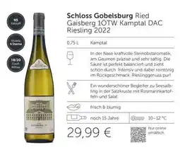 Interspar Schloss Gobelsburg Ried Gaisberg 1ÖTW Kamptal DAC Riesling 2022 Angebot