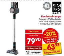 Interspar Handstaubsauger Angebot
