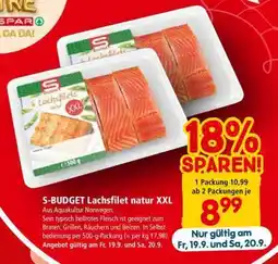 Interspar S-BUDGET Lachsfilet natur XXL Angebot