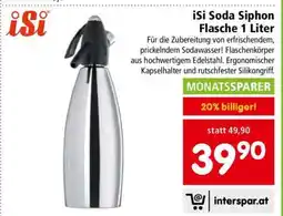 Interspar iSi Soda Siphon Flasche 1 Liter Angebot