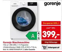 Interspar Gorenje Waschmaschine Angebot