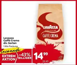Billa Lavazza Caffè Crema div. Sorten Angebot