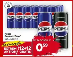 Billa PEPSI COLA od. ZERO Angebot