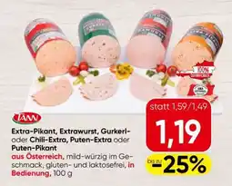 Spar Extra-Pikant, Extrawurst, Gurkerl- oder Chili-Extra, Puten-Extra oder Puten-Pikant Angebot