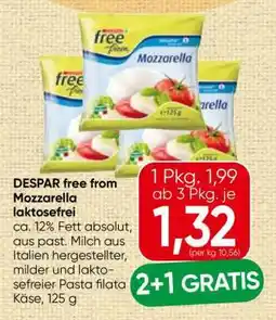 Spar DESPAR free from Mozzarella laktosefrei Angebot
