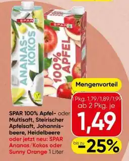 Spar SPAR Ananas/Kokos oder Sunny Orange Angebot
