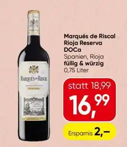 Spar Marqués de Riscal Rioja Reserva DOCa Angebot