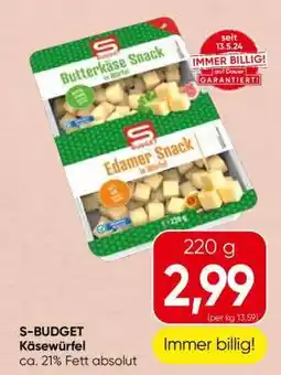 Spar S-BUDGET Käsewürfel Angebot