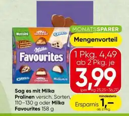 Spar Milka Favourites Angebot