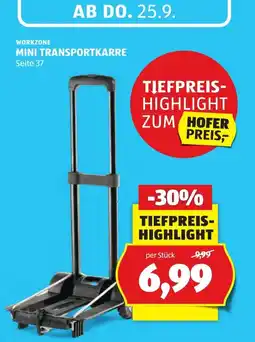 Hofer Workzone mini transportkarre Angebot