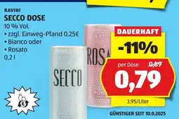 Hofer Ravini secco dose Angebot