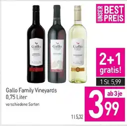 Sutterlüty Gallo Family Vineyards Angebot