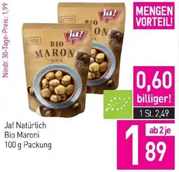 Sutterlüty Ja! natürlich bio maroni Angebot