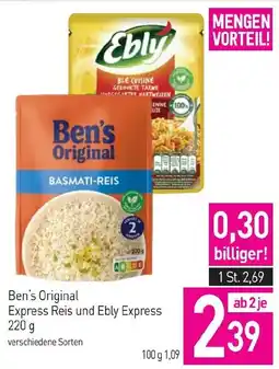 Sutterlüty Ben's Original Express Reis und Ebly Express Angebot