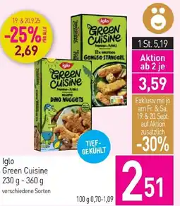 Sutterlüty Iglo green cuisine Angebot
