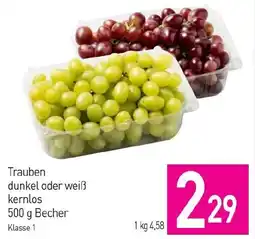 Sutterlüty Trauben dunkel oder weiß kernlos Angebot