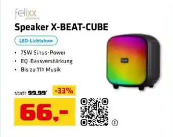 Hartlauer felixx Speaker X-BEAT-CUBE Angebot