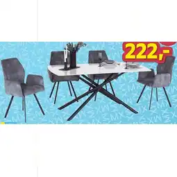 Möbelix Tischgruppe 5-Teilig 1634011601 + 1634008501 Möbelix Angebot