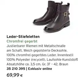 Tchibo Eduscho Leder-Stiefeletten Angebot