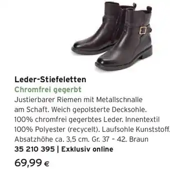 Tchibo Eduscho Leder-Stiefeletten Angebot