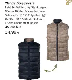 Tchibo Eduscho Wende-Steppweste Angebot
