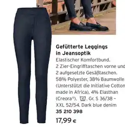Tchibo Eduscho Gefütterte Leggings in Jeansoptik Angebot