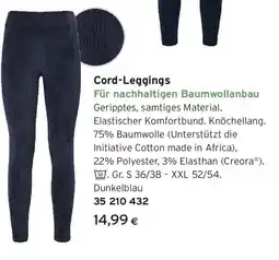 Tchibo Eduscho Cord-Leggings Angebot