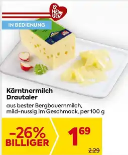 Billa Kärntnermilch Drautaler Angebot