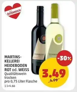 PENNY MARTINS-KELLEREI HEIDEBODEN ROT od. WEISS Angebot