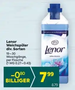 Billa Lenor Weichspüler div. Sorten Angebot