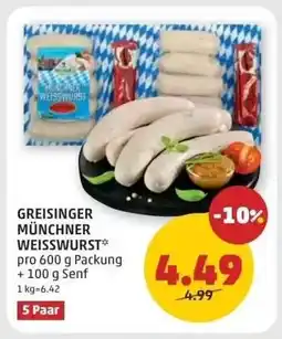 PENNY Greisinger Münchner Weißwurst Angebot