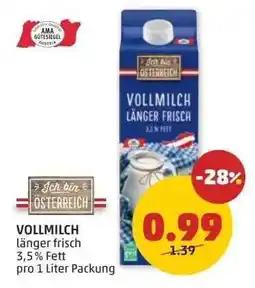 PENNY Vollmilch Angebot