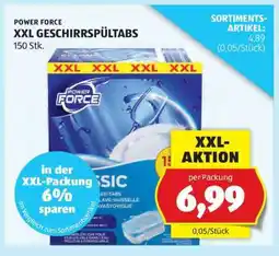 Hofer POWER FORCE XXL GESCHIRRSPÜLTABS Angebot