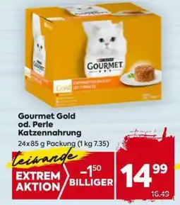 Billa Gourmet Gold od. Perle Katzennahrung Angebot